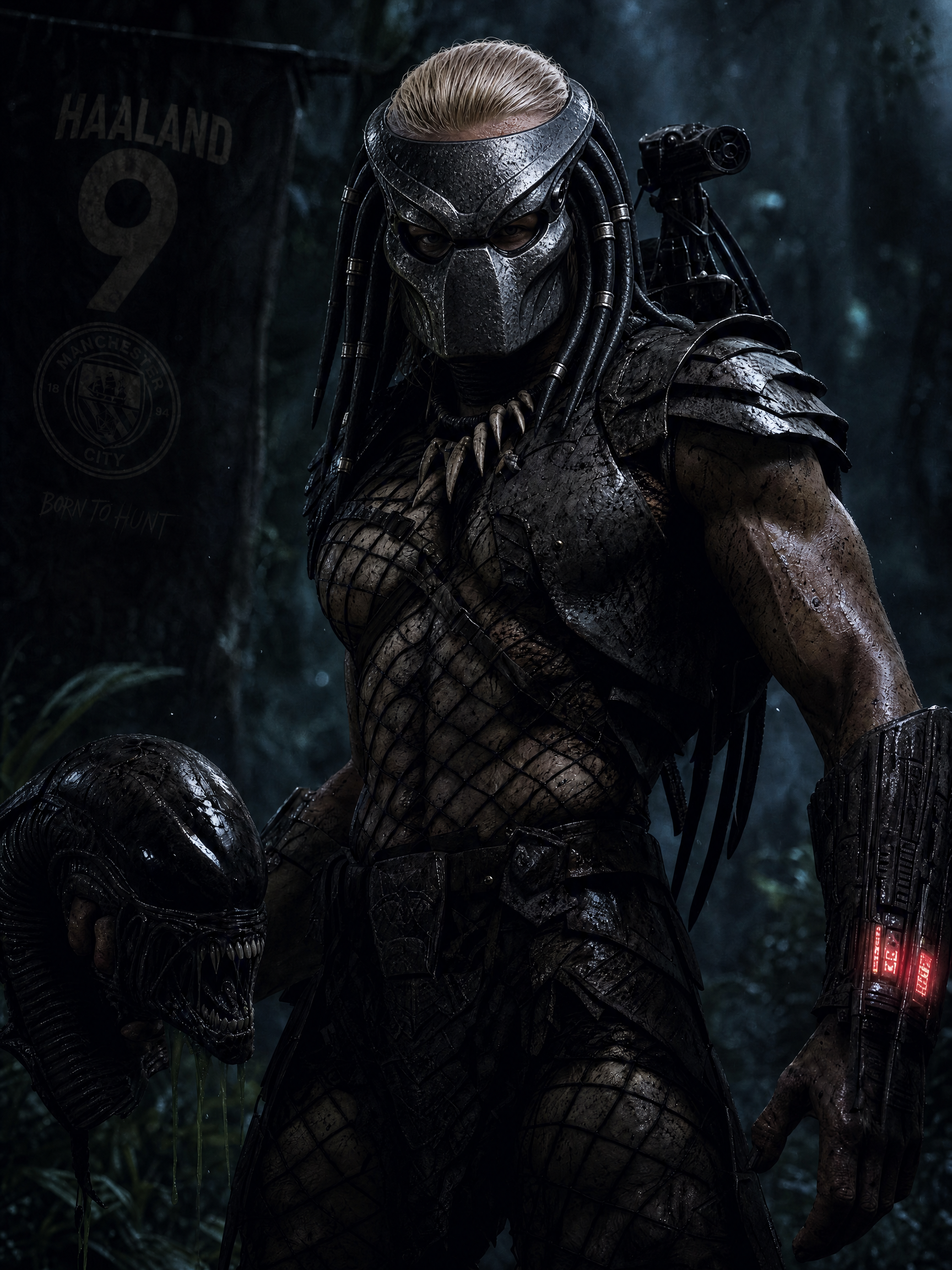 Erling Haaland as the Predator